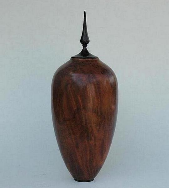 Redwood Lidded Vase